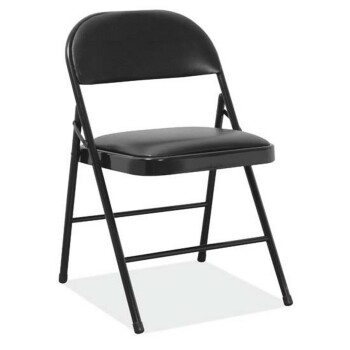 folding chair black padded